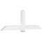 Ekena Millwork Eugene Architectural Grade PVC Gable Bracket, 84"W x 28"H x 4"D x 6"F, 8/12 Pitch GBP084X28X0406EUG00 - alternate 1